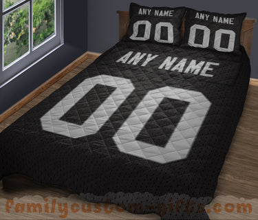 Custom Quilt Sets Las Vegas Jersey Personalized Football Premium Quilt Bedding for Men Women